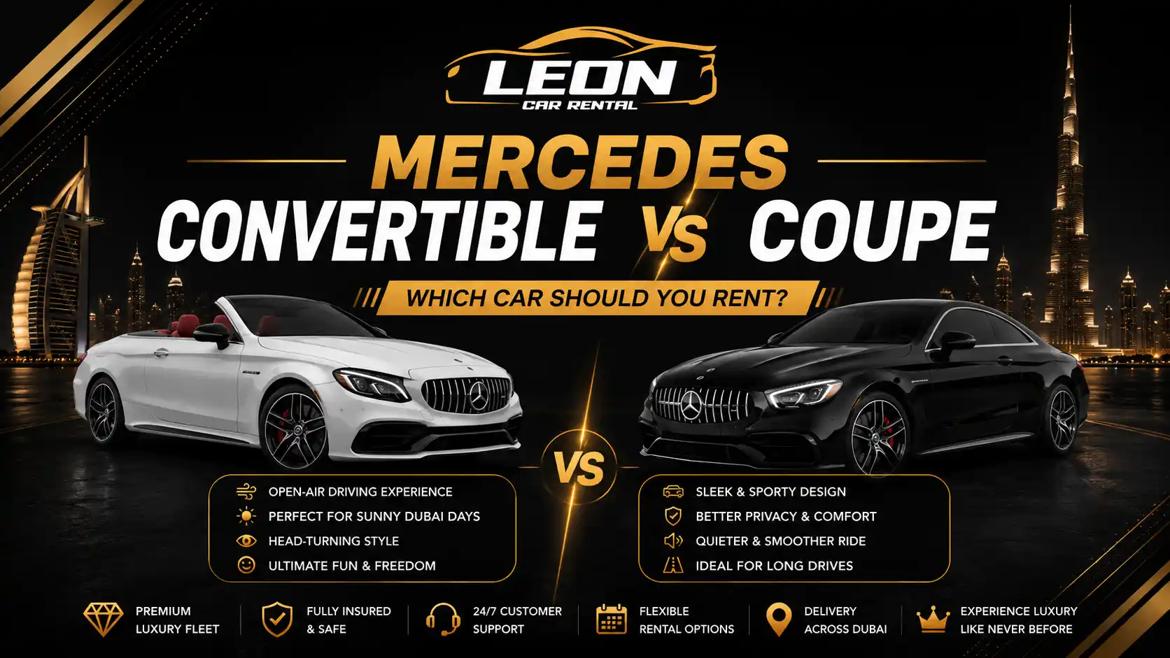 Mercedes Convertible vs Coupe